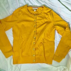 Merino Wool Banana Republic Cardigan - Yellow